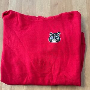 NWOT! OWNYC Streetwear Red Bear Hoodie Sweatshirt Size 2XL